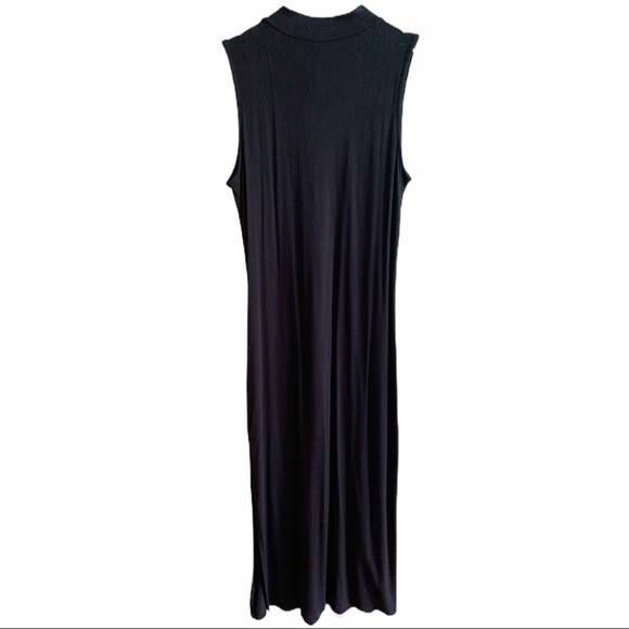 Sadie & Sage Black Tie-Neck Midi Dress - Picture 2 of 5